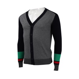 CAR034 Customized Contrast Sleeve Cardigan Cold Jacket 2/32s100% Cotton 305G Cold Jacket Manufacturer CAR034 Customized Contrast Sleeve Cardigan Cold Jacket 2/32s100% Cotton 305G Cold Jacket Manufacturer